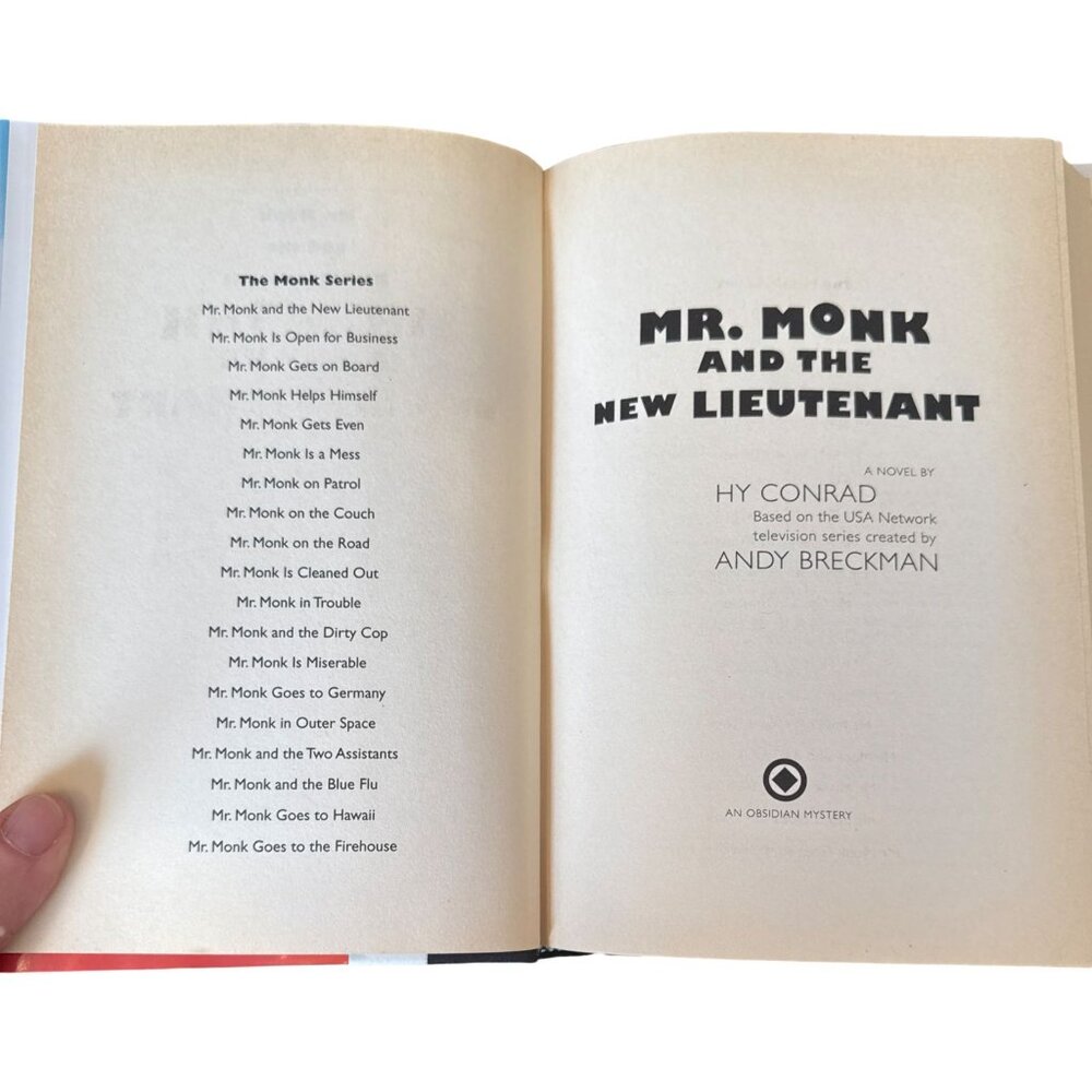 Mr. Monk And The New Lieutenant Hardcover Book By Hy Conrad - Picture 4 of 4